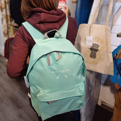 CAMPUS BACKPACK - MINT GREEN/GREY