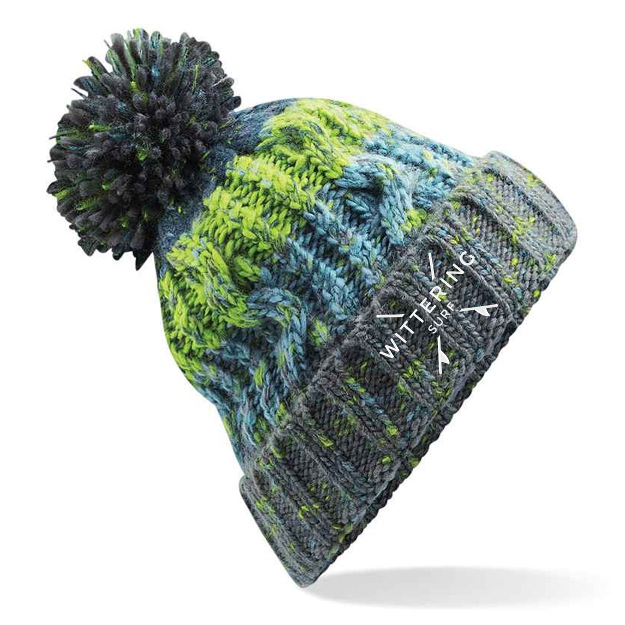 KIDS EMBROIDERED FOAM BALL BEANIE - CHILLY DAYS