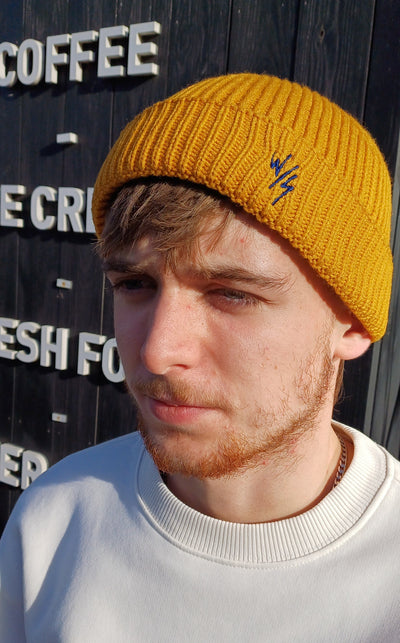 EMBROIDERED TRAWLER BEANIE - 3 COLOUR OPTIONS