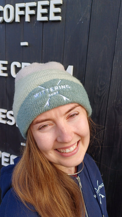 EMBROIDERED SURFS UP BEANIE - 3 COLOUR OPTIONS
