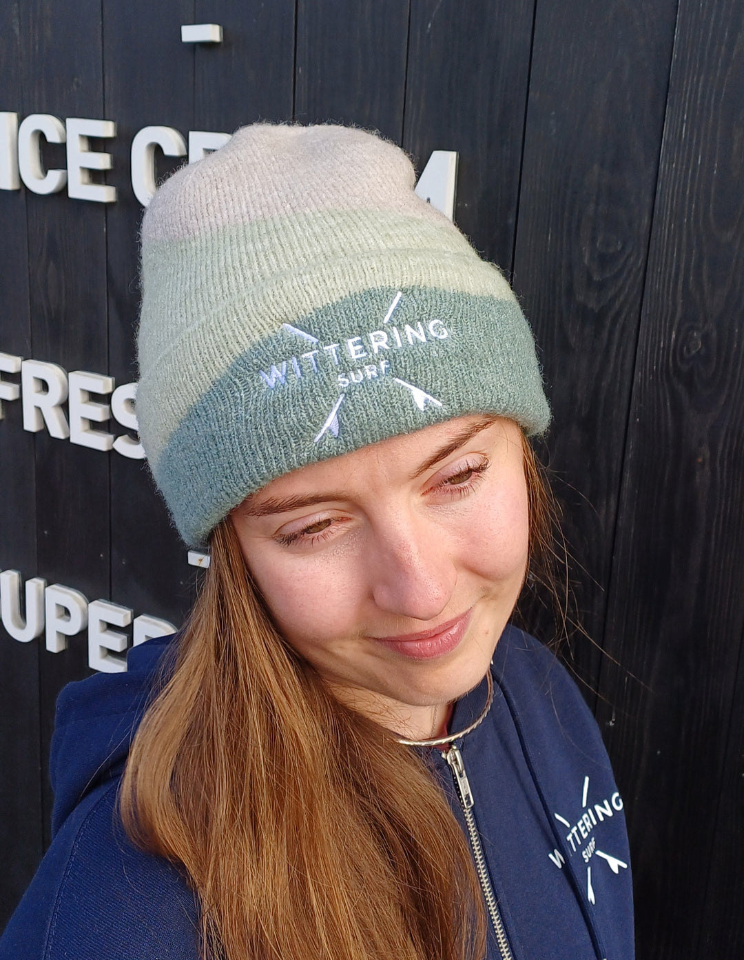 EMBROIDERED SURFS UP BEANIE - 3 COLOUR OPTIONS - Wittering Surf Shop