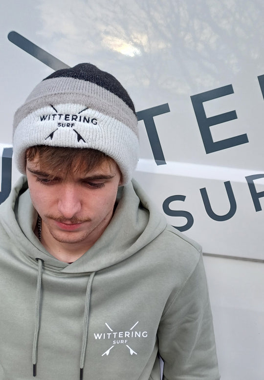 EMBROIDERED SURFS UP BEANIE - 3 COLOUR OPTIONS - Wittering Surf Shop
