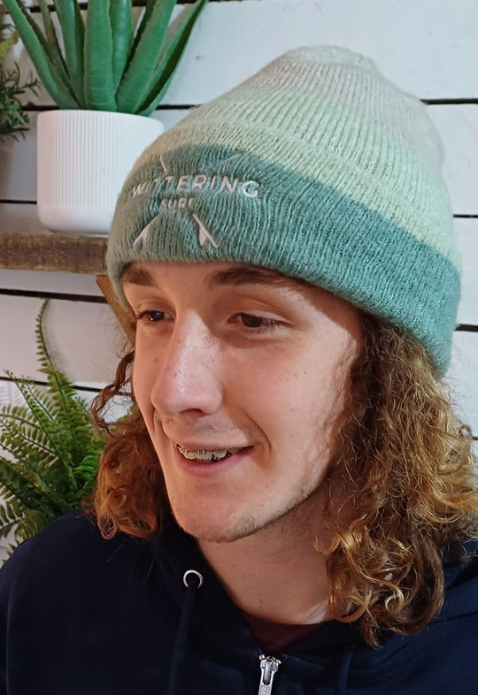 EMBROIDERED SURFS UP BEANIE - 3 COLOUR OPTIONS - Wittering Surf Shop