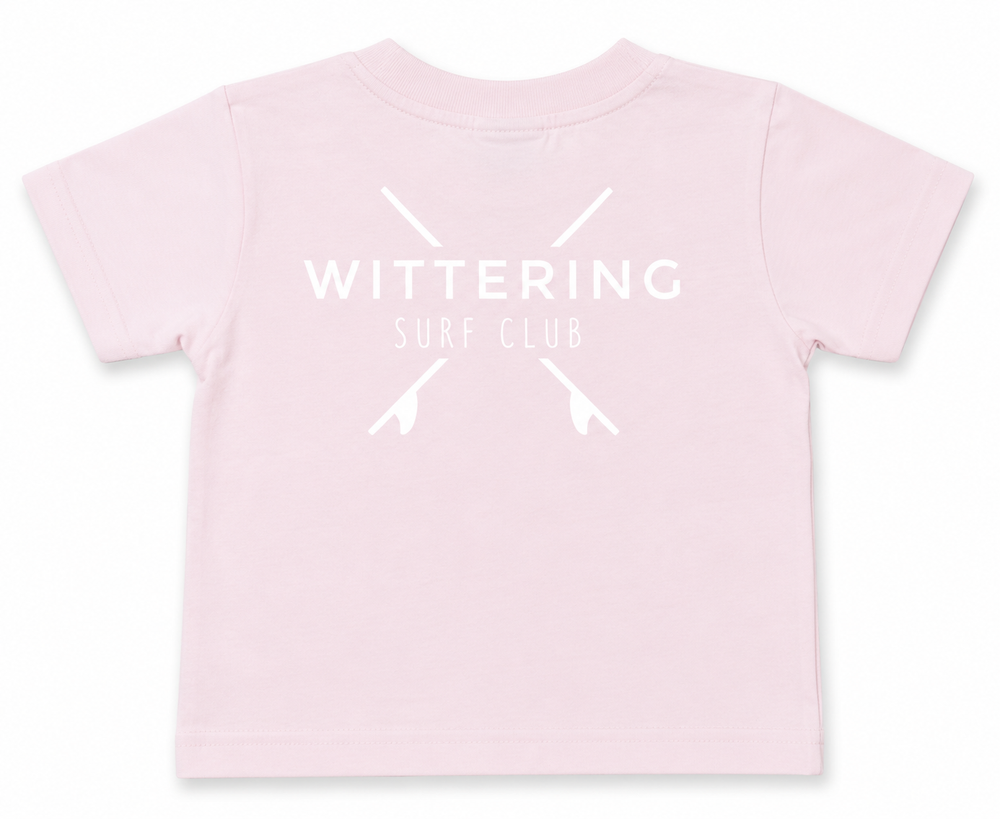 KIDS EVERYDAY SURF CLUB T-SHIRT - COTTON PINK