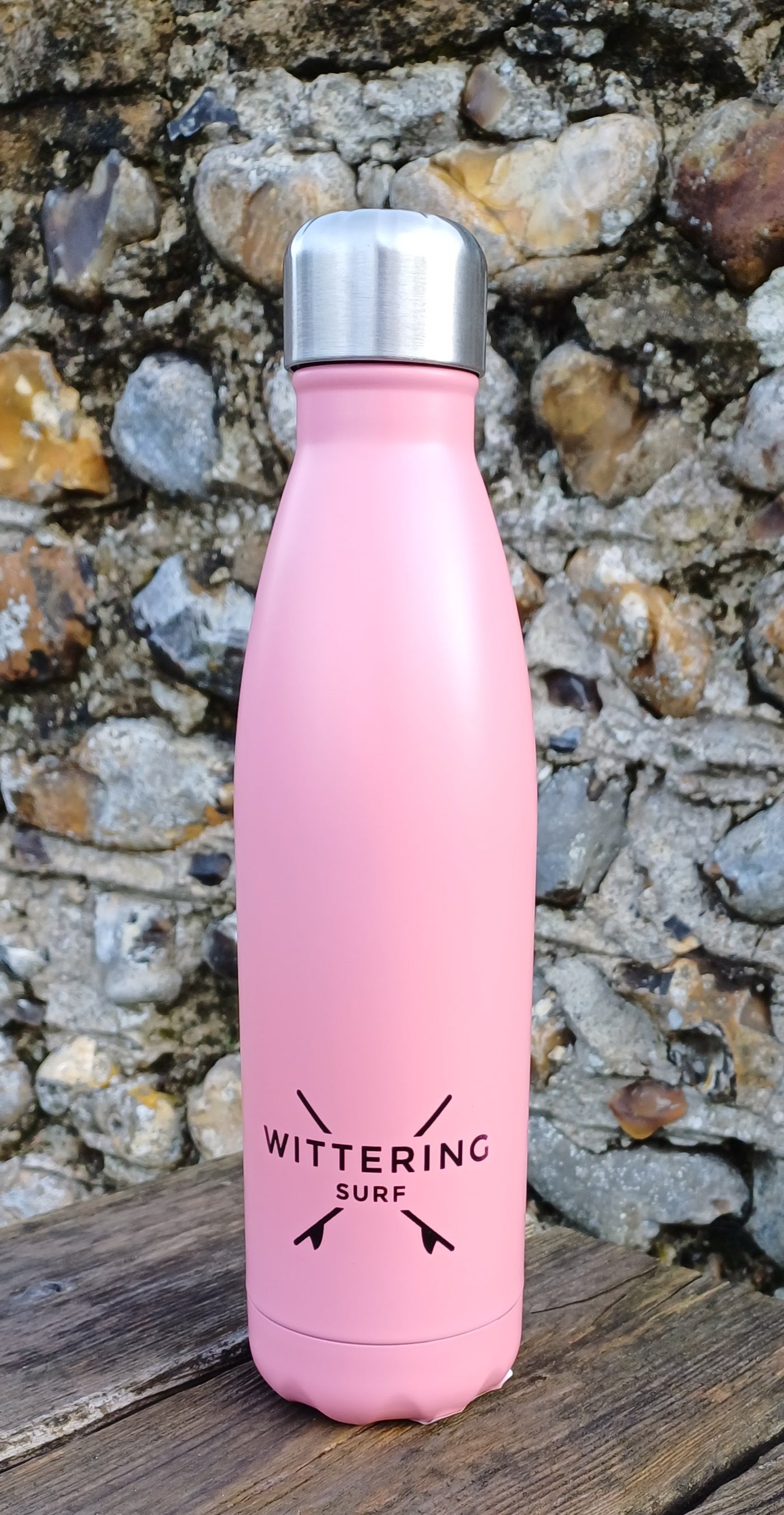 STAINLESS STEEL WATER BOTTLE - Mint Green/Candy Pink/White/Stainless Steel/Hot Pink/Aqua Fusion