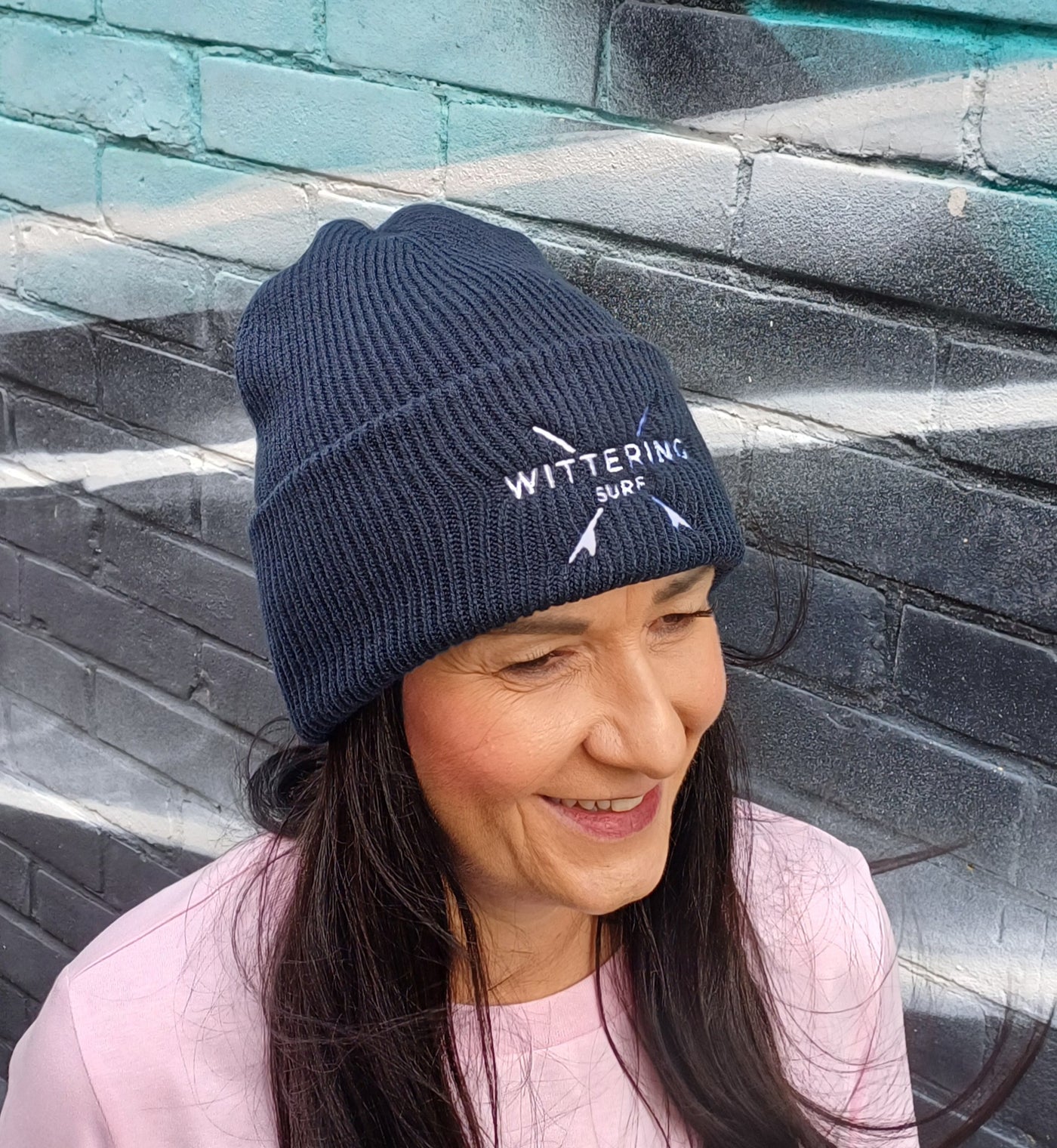 EMBROIDERED LONGBOARD BEANIE - 5 COLOUR OPTIONS