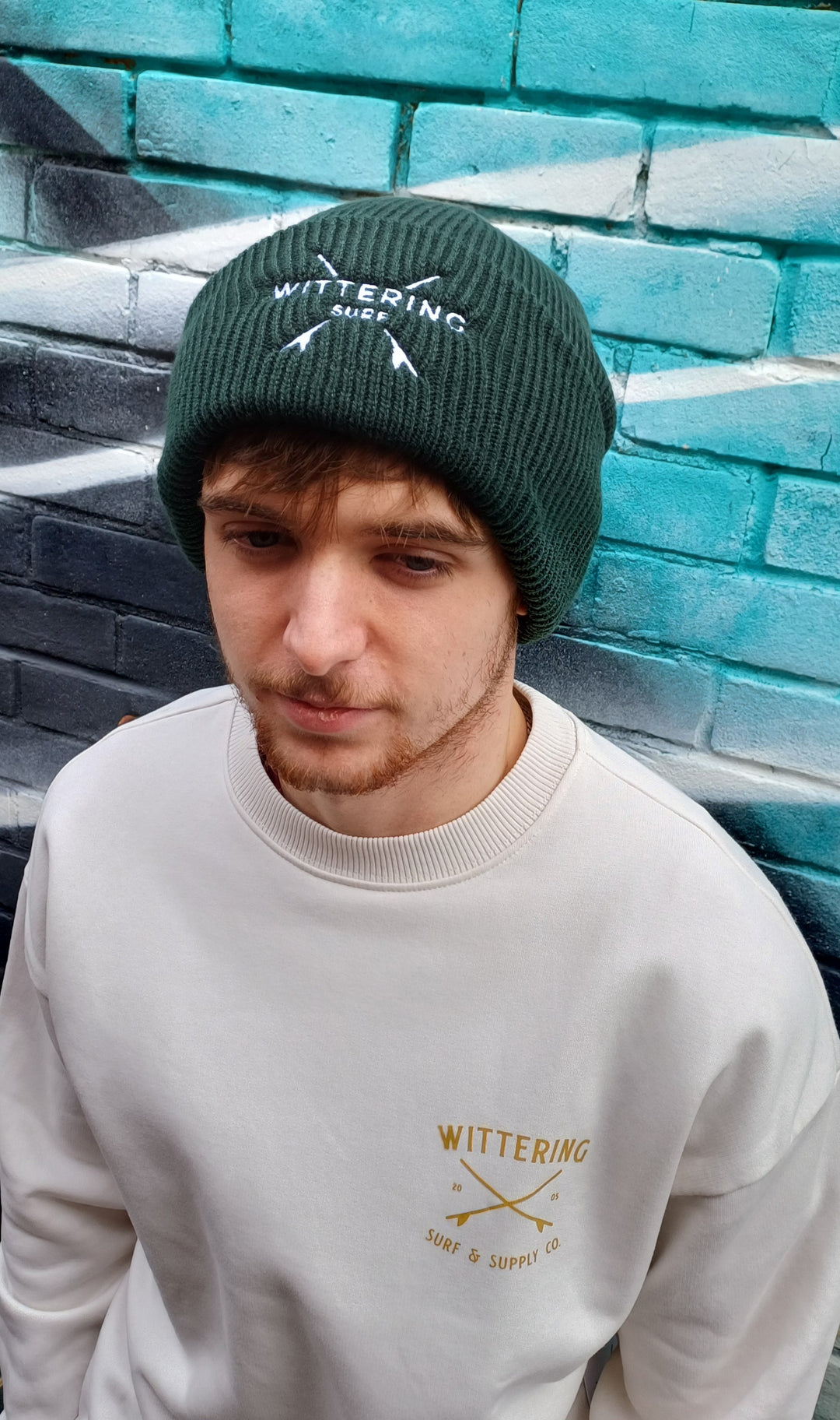 EMBROIDERED LONGBOARD BEANIE - 5 COLOUR OPTIONS - Wittering Surf Shop