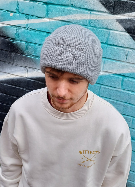 EMBROIDERED LONGBOARD BEANIE - 5 COLOUR OPTIONS - Wittering Surf Shop