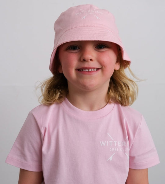 KIDS EVERYDAY SURF CLUB T-SHIRT - COTTON PINK - Wittering Surf Shop