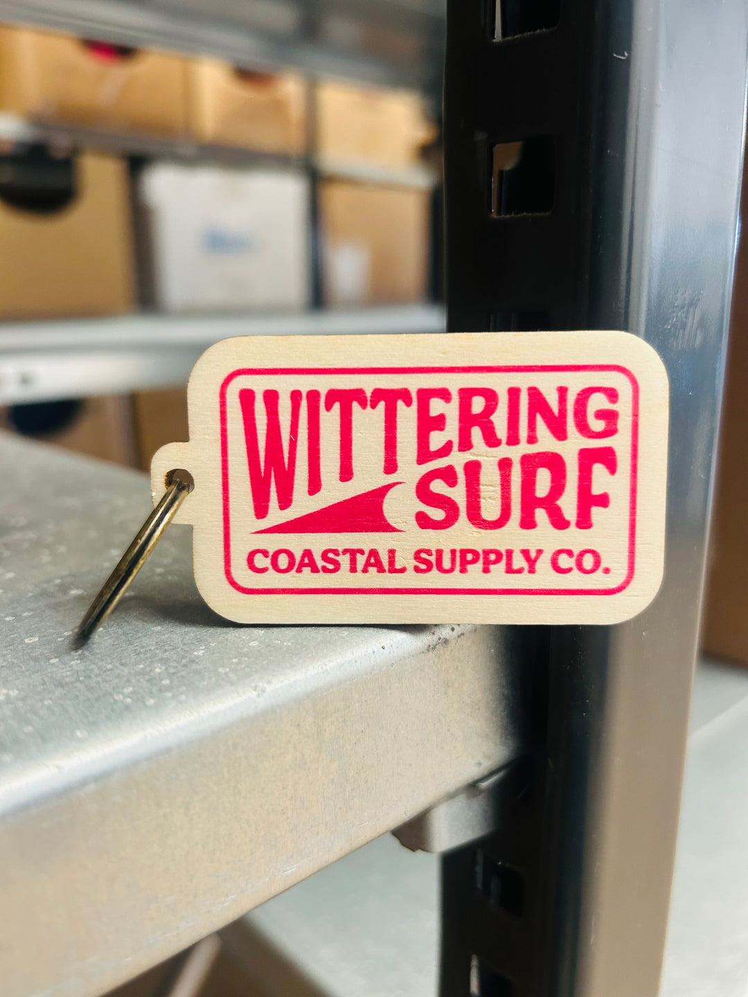 COASTAL SUPPLIES KEYRING - WOODEN - Wittering Surf Shop