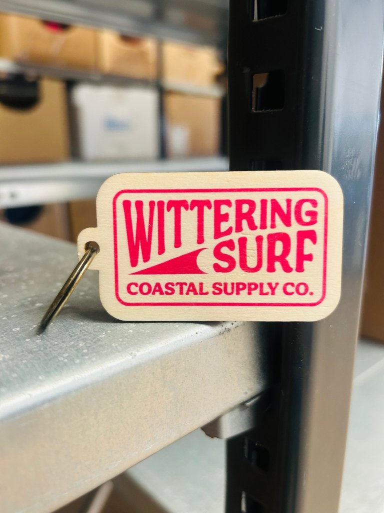 COASTAL SUPPLIES KEYRING - WOODEN - Wittering Surf Shop