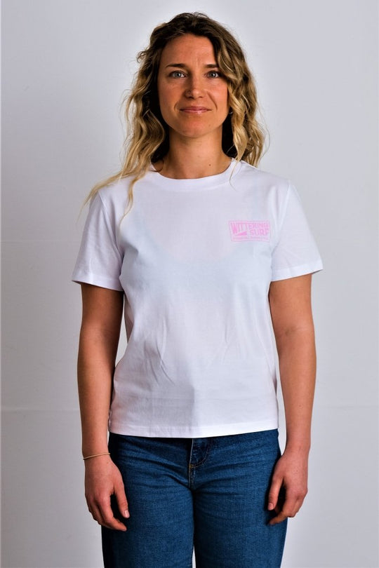 WITTERING SURF COASTAL SUPPLY CO.- LADIES T-SHIRT - WHITE - Wittering Surf Shop