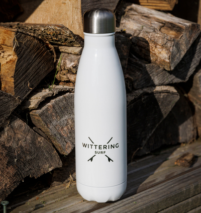 STAINLESS STEEL WATER BOTTLE - Mint Green/White/Stainless Steel/Hot Pink/Aqua Fusion
