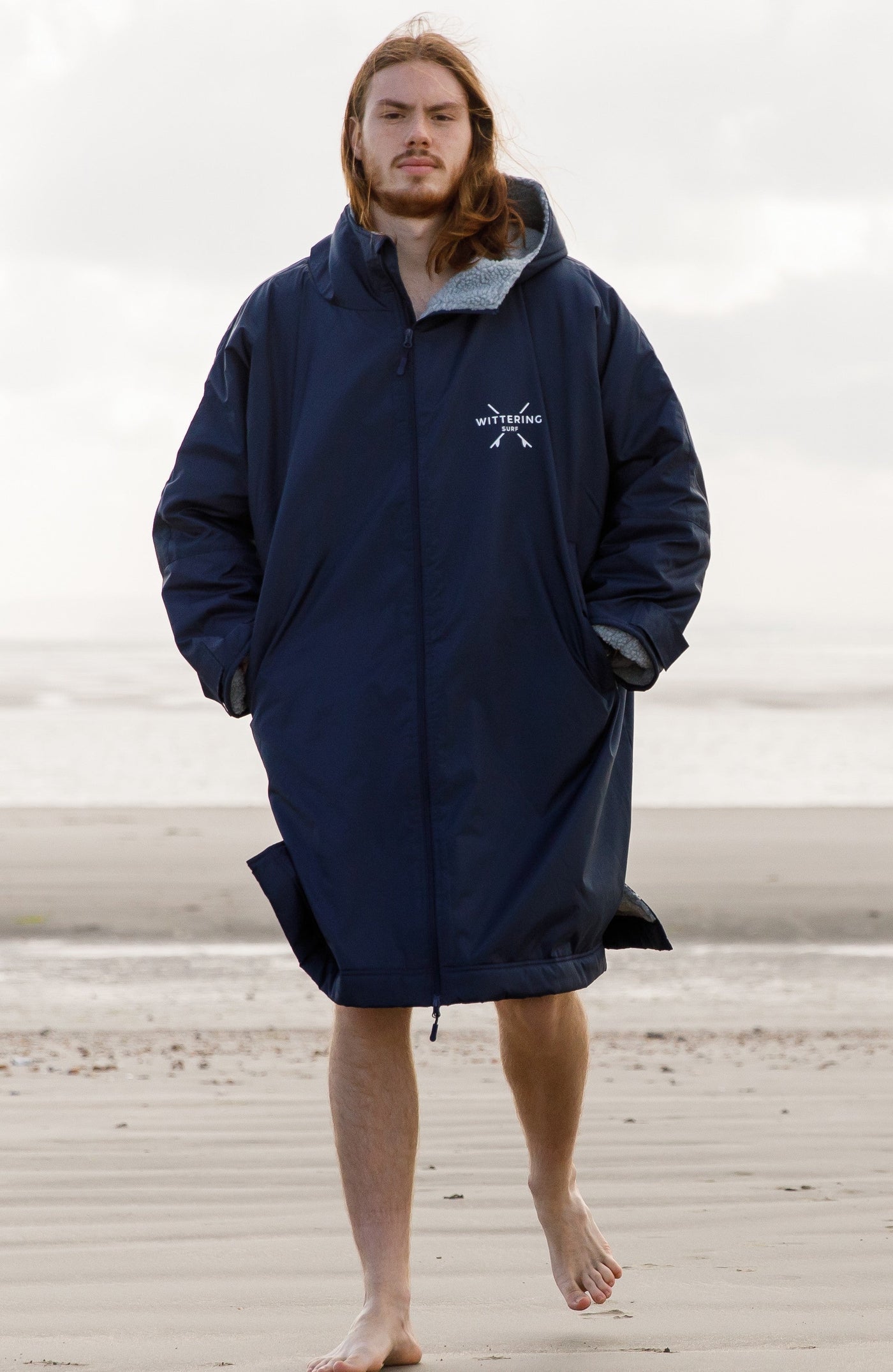 WITTERING SURF ARCTIC ROBE - NAVY - Wittering Surf Shop