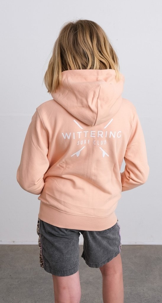 KIDS DORY HOODIE - FRESH PEACH - Wittering Surf Shop