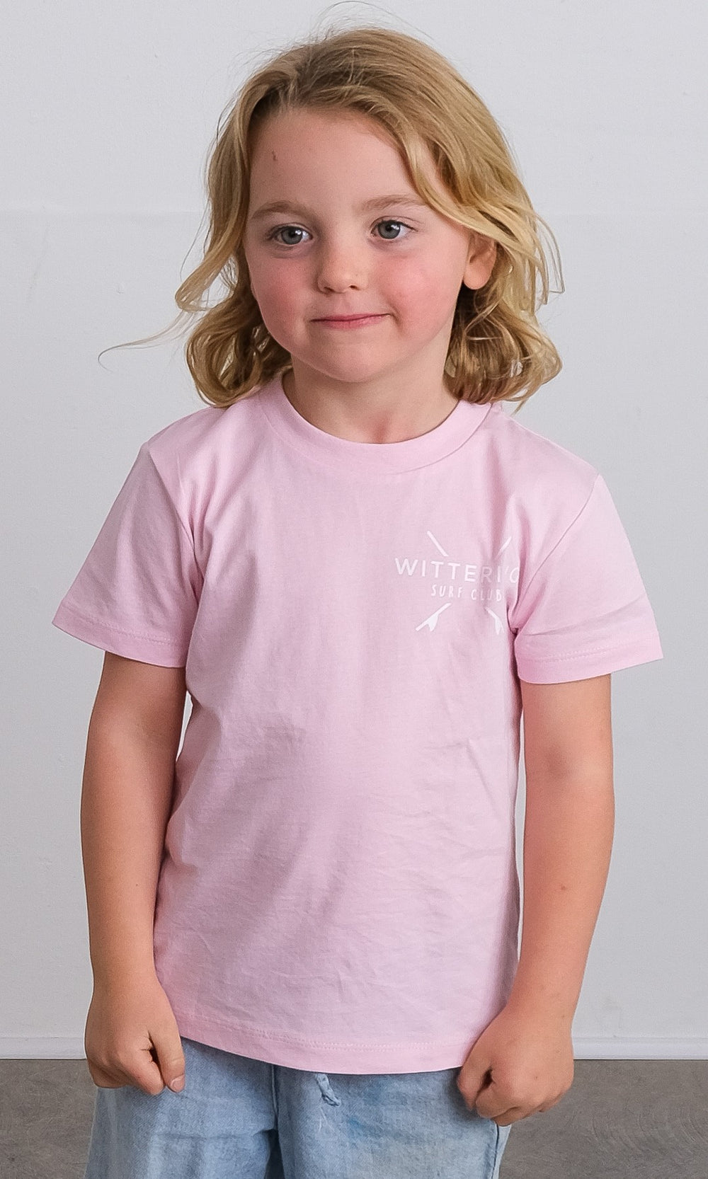 KIDS EVERYDAY SURF CLUB T-SHIRT - COTTON PINK
