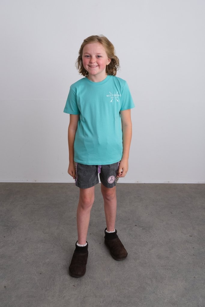 KIDS EVERYDAY SURF CLUB T-SHIRT - OCEAN GREEN - Wittering Surf Shop