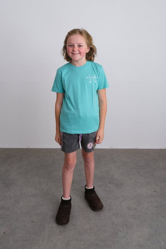 KIDS EVERYDAY SURF CLUB T-SHIRT - OCEAN GREEN - Wittering Surf Shop