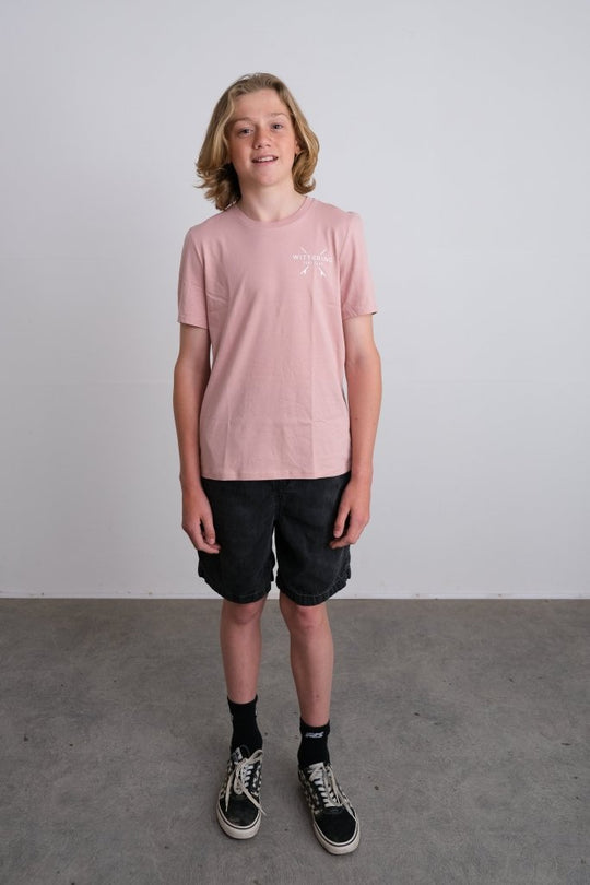 KIDS EVERYDAY SURF CLUB T-SHIRT- PETAL ROSE - Wittering Surf Shop
