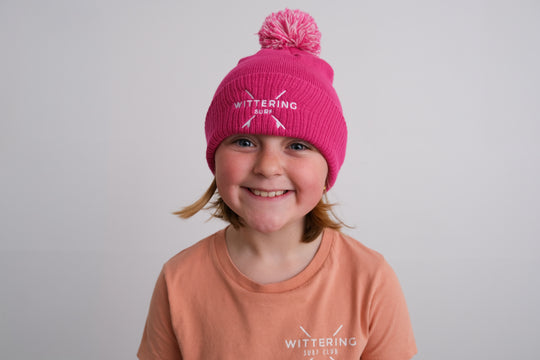 KIDS EMBROIDERED KOOK CUFFED BEANIE - 3 COLOURS AVALIABLE