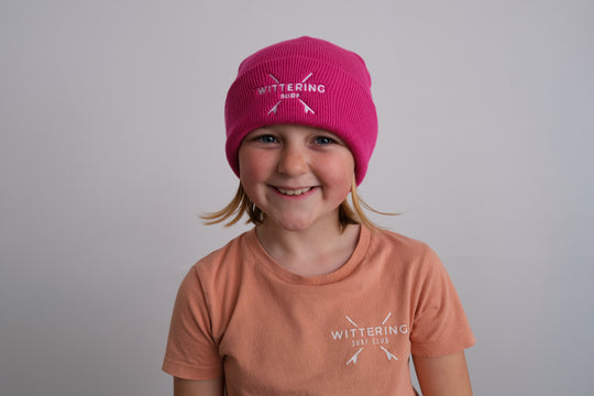 KIDS EMBROIDERED KOOK CUFFED BEANIE - 3 COLOURS AVALIABLE
