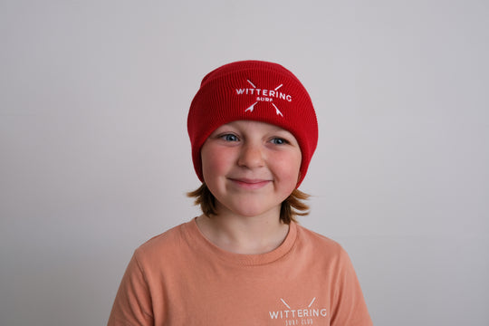 KIDS EMBROIDERED KOOK CUFFED BEANIE - 3 COLOURS AVALIABLE