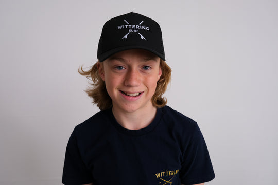 KIDS EMBROIDERED SNAPBACK TRUCKER CAP - 4 COLOURS