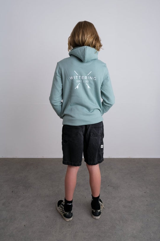 KIDS TIDE HOODIE - JADE - Wittering Surf Shop