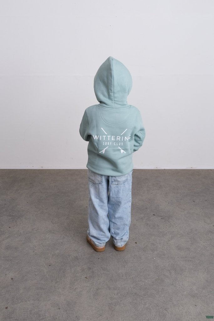 KIDS TIDE HOODIE - JADE - Wittering Surf Shop