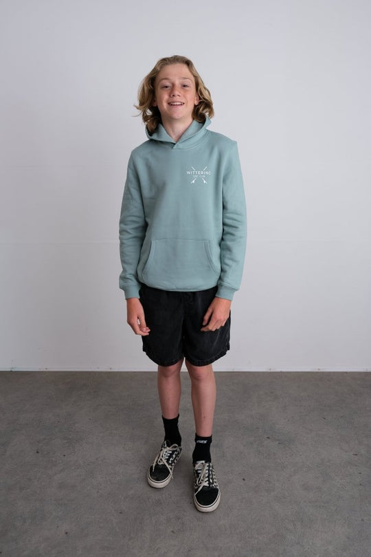 KIDS TIDE HOODIE - JADE - Wittering Surf Shop