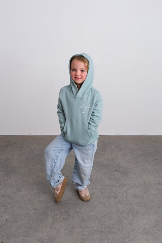 KIDS TIDE HOODIE - JADE - Wittering Surf Shop