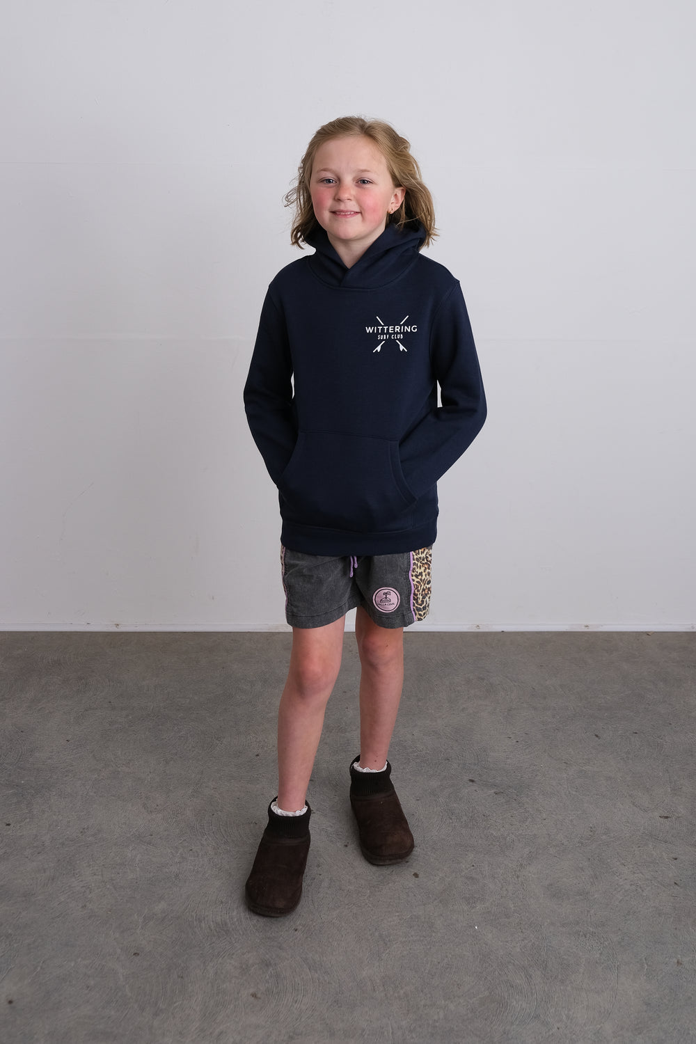 KIDS TIDE HOODIE - NAVY BLUE