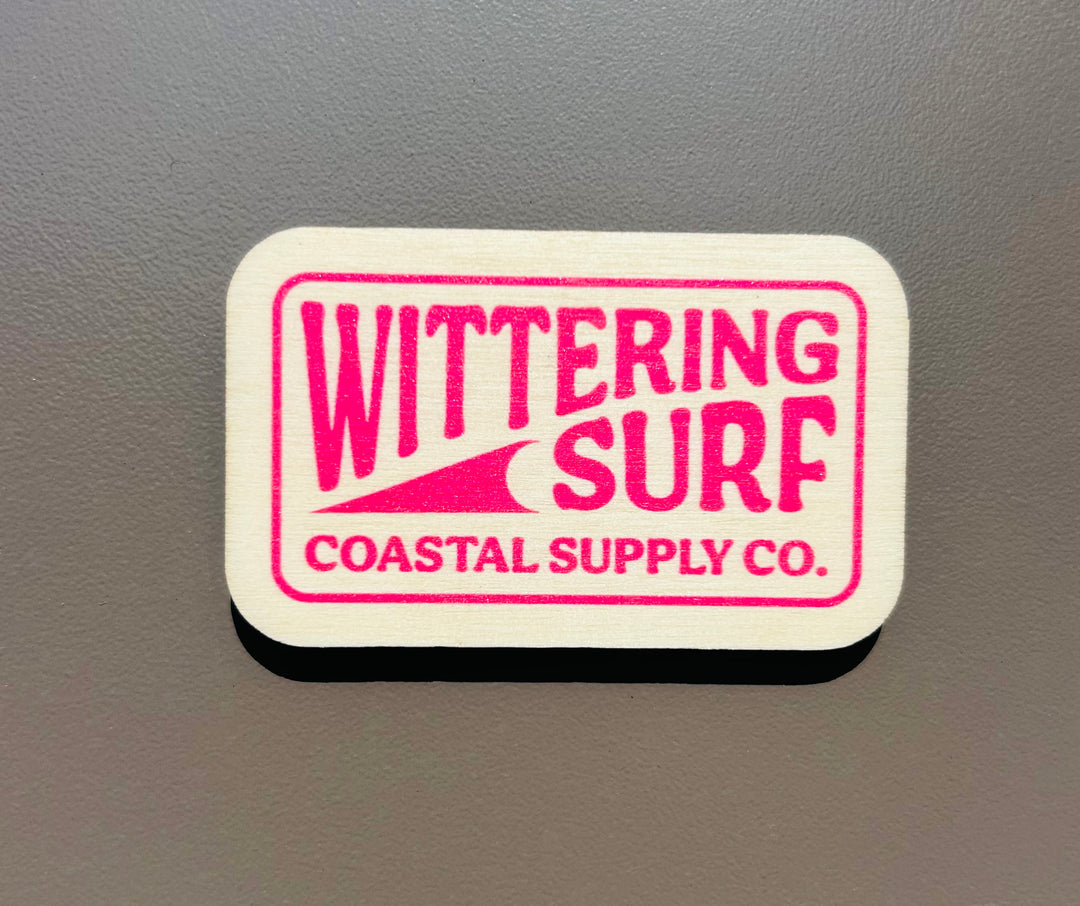 COASTAL SUPPLIES WOODEN MAGNET - Wittering Surf Shop