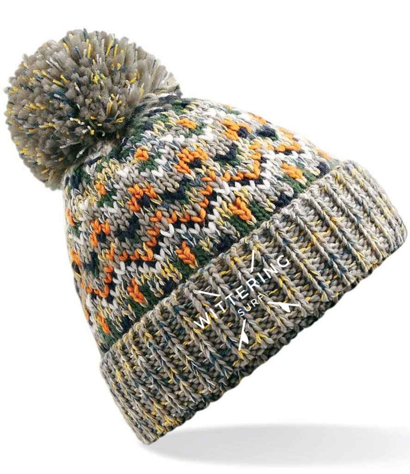 EMBROIDERED SNOW STORM BEANIE - 3 COLOURS