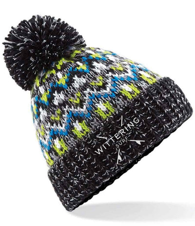 EMBROIDERED SNOW STORM BEANIE - 3 COLOURS