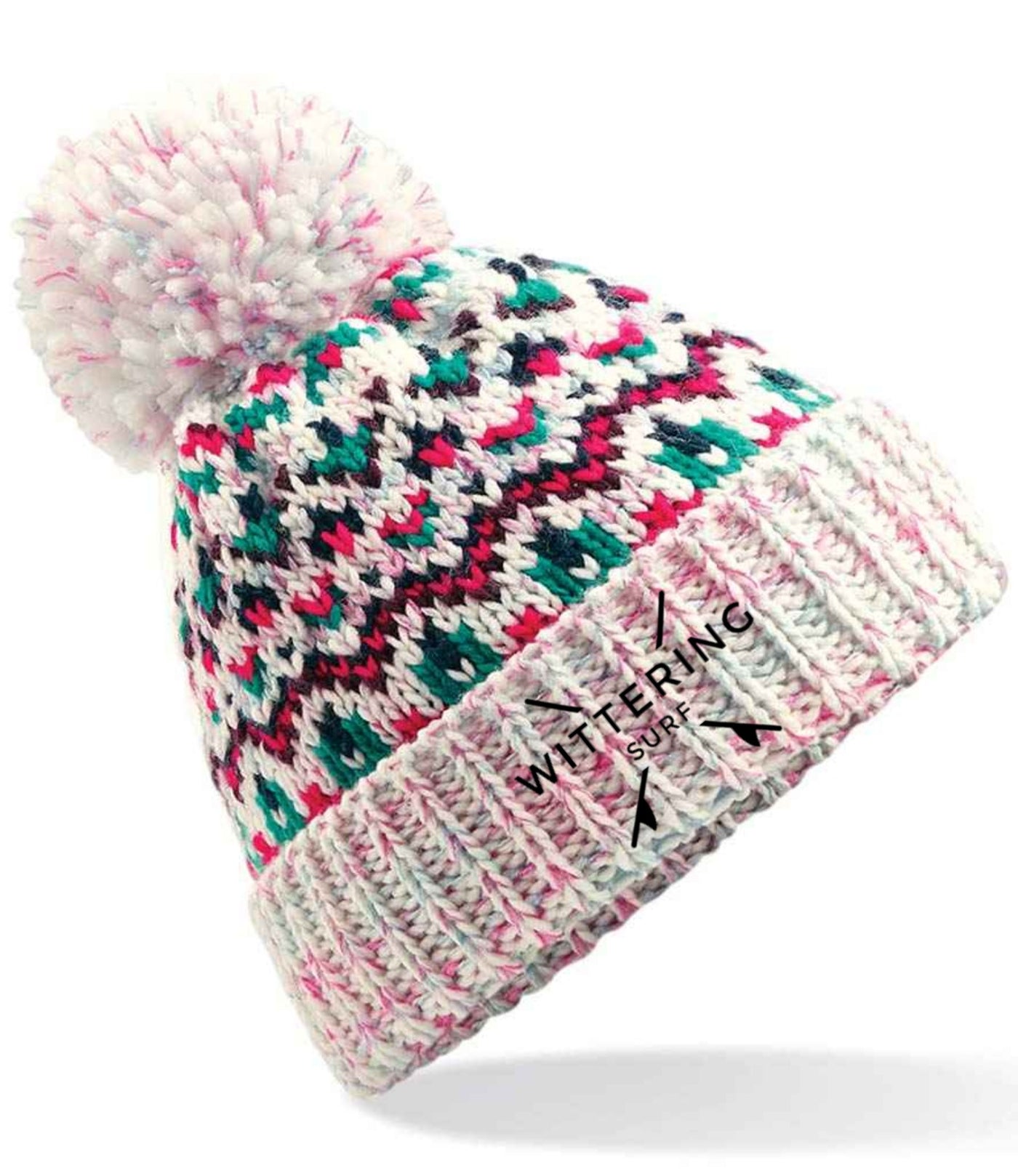 EMBROIDERED SNOW STORM BEANIE - 3 COLOURS