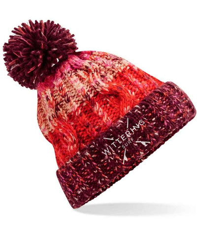 EMBROIDERED FOAM BALL BEANIE - 3 COLOURS