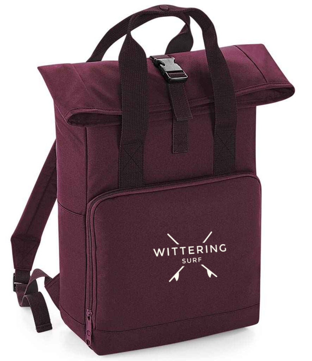 ROLL TOP BACKPACK - BURGUNDY - Wittering Surf Shop
