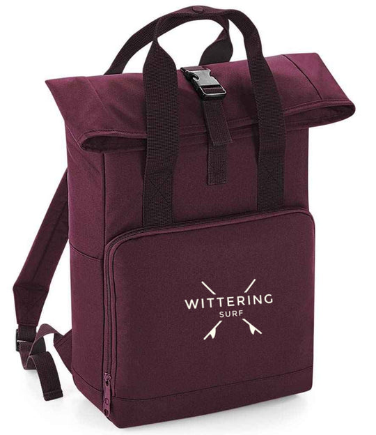 ROLL TOP BACKPACK - BURGUNDY - Wittering Surf Shop