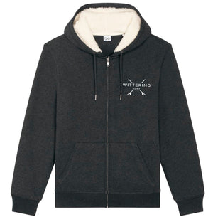 DRIFT SHERPA HOODIE - DARK HEATHER GREY - Wittering Surf Shop