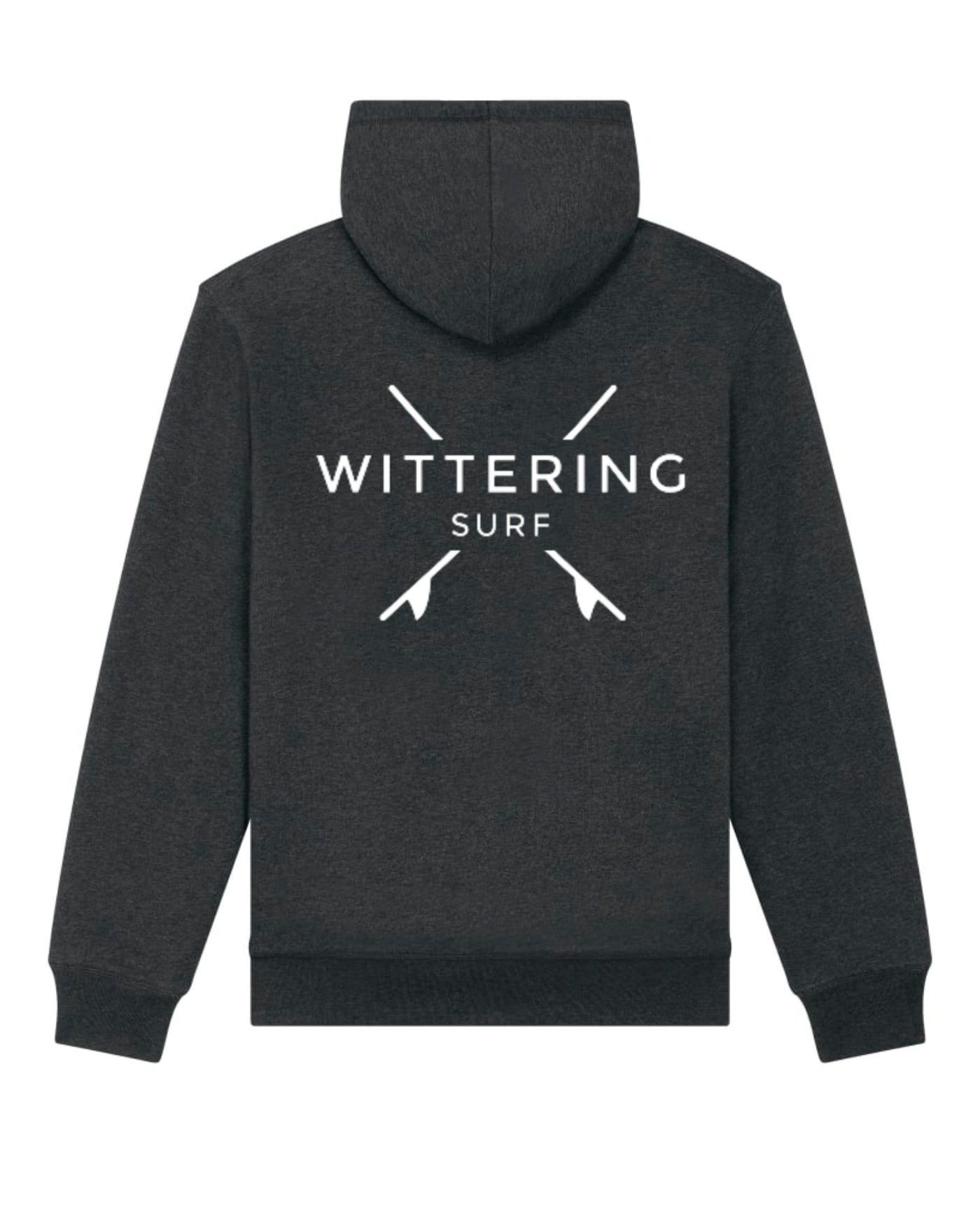 DRIFT SHERPA HOODIE - DARK HEATHER GREY - Wittering Surf Shop