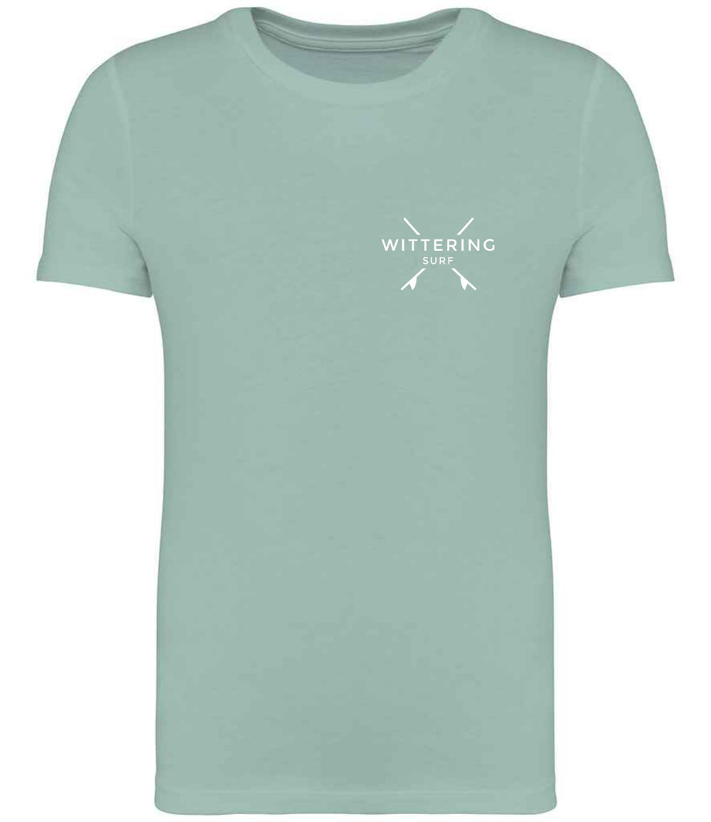 KIDS EVERYDAY SURF CLUB T-SHIRT- JADE GREEN - Wittering Surf Shop
