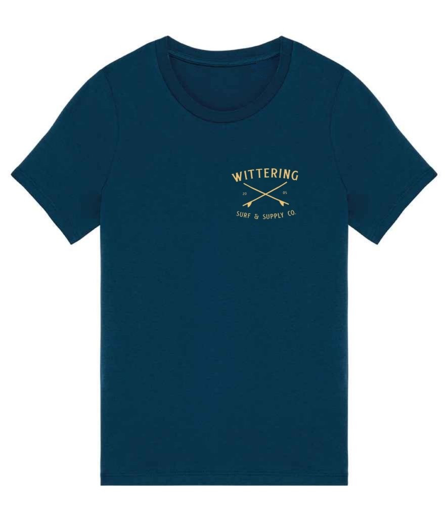 KIDS SURF SUPPLY CO. T-SHIRT - PEACOCK BLUE - Wittering Surf Shop