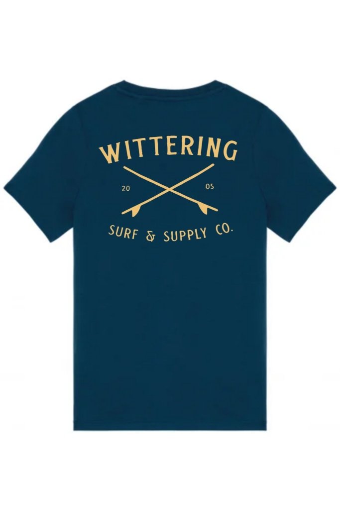 KIDS SURF SUPPLY CO. T-SHIRT - PEACOCK BLUE - Wittering Surf Shop