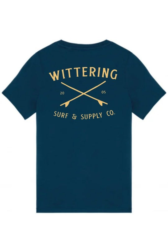 KIDS SURF SUPPLY CO. T-SHIRT - PEACOCK BLUE - Wittering Surf Shop