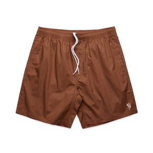 BEACH SHORTS - CARAMEL - Wittering Surf Shop