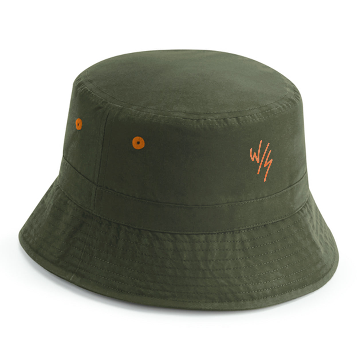 RECYCLED POLYESTER EMBROIDERED BUCKET HAT - 3 COLOURS - 2 SIZES