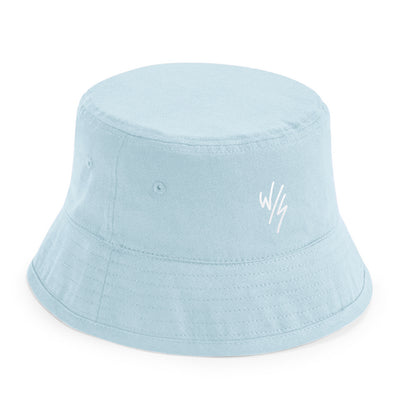 KIDS ORGANIC COTTON EMBROIDERED BUCKET HAT - 4 COLOURS - 2 SIZES