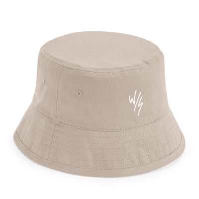 KIDS ORGANIC COTTON EMBROIDERED BUCKET HAT - 4 COLOURS - 2 SIZES