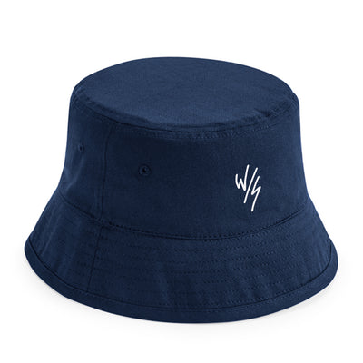 KIDS ORGANIC COTTON EMBROIDERED BUCKET HAT - 4 COLOURS - 2 SIZES